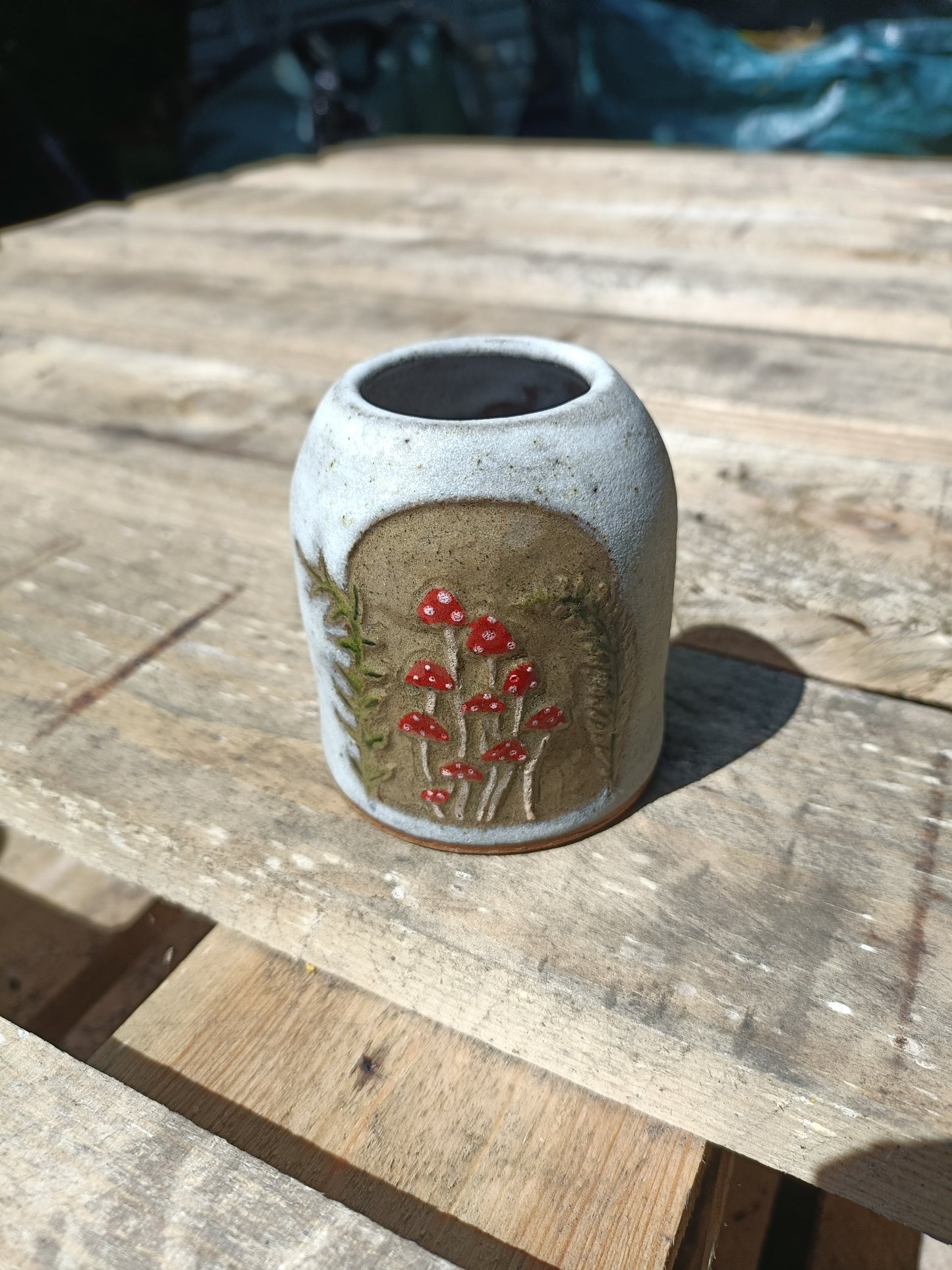 Mushroom Bud Vase