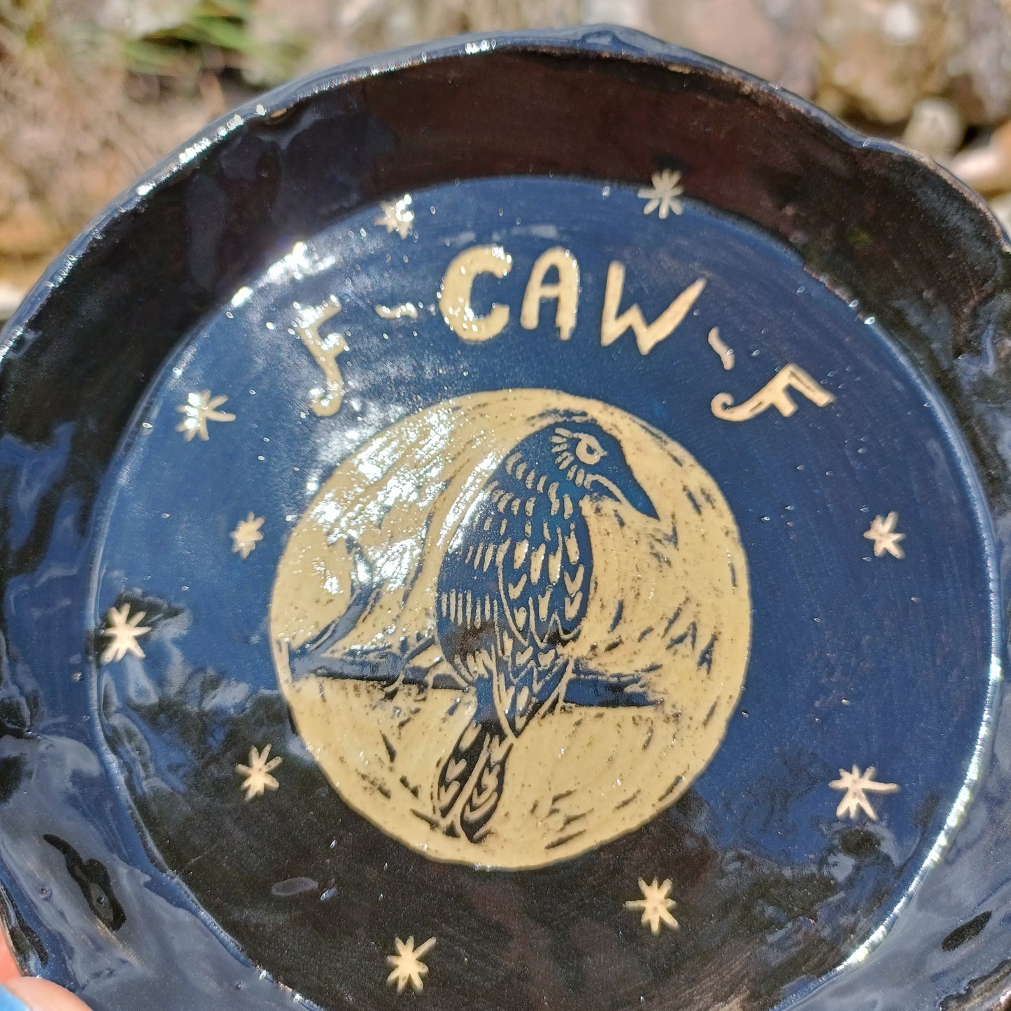 Grumpy Crow - Side plate