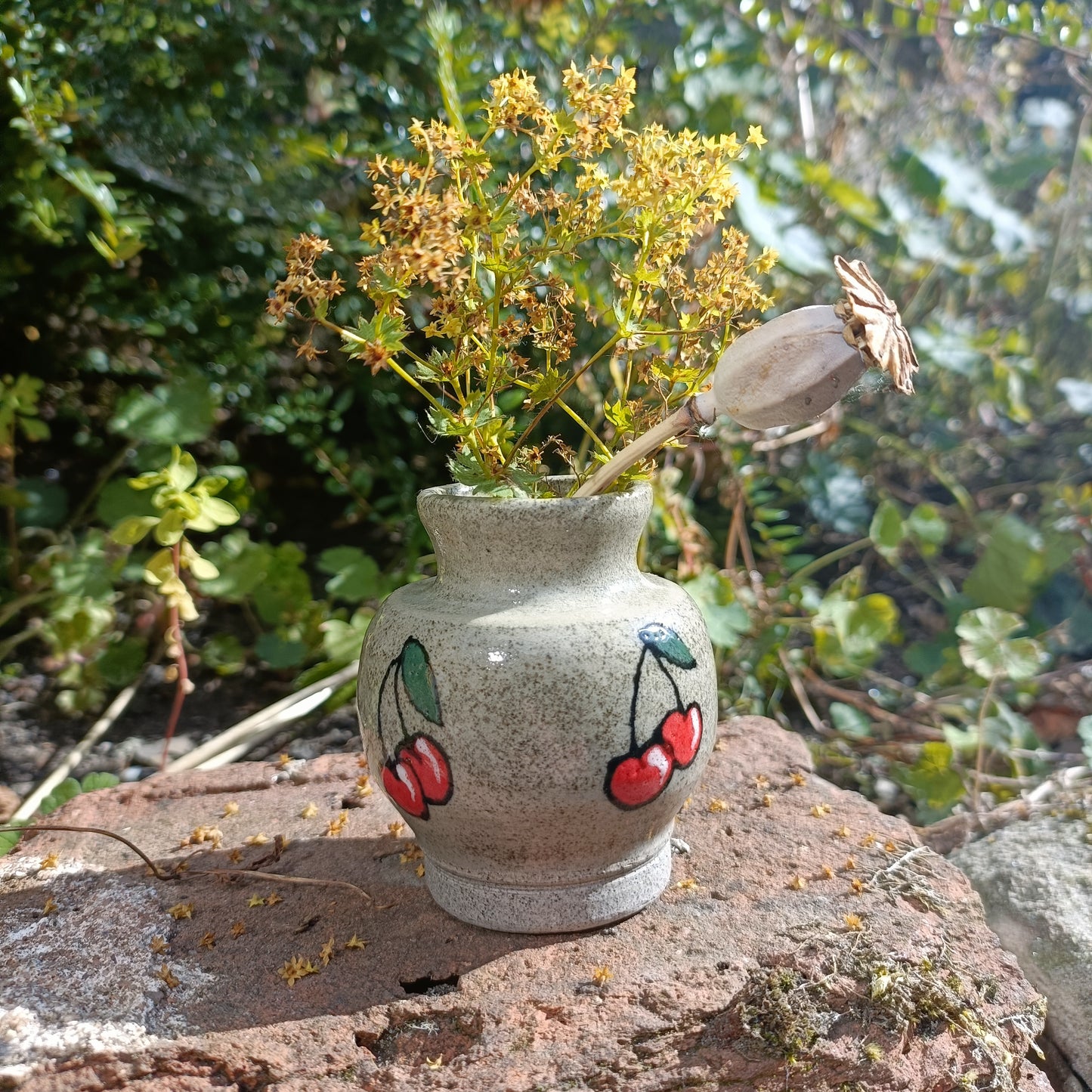 Mini cherry bud vase