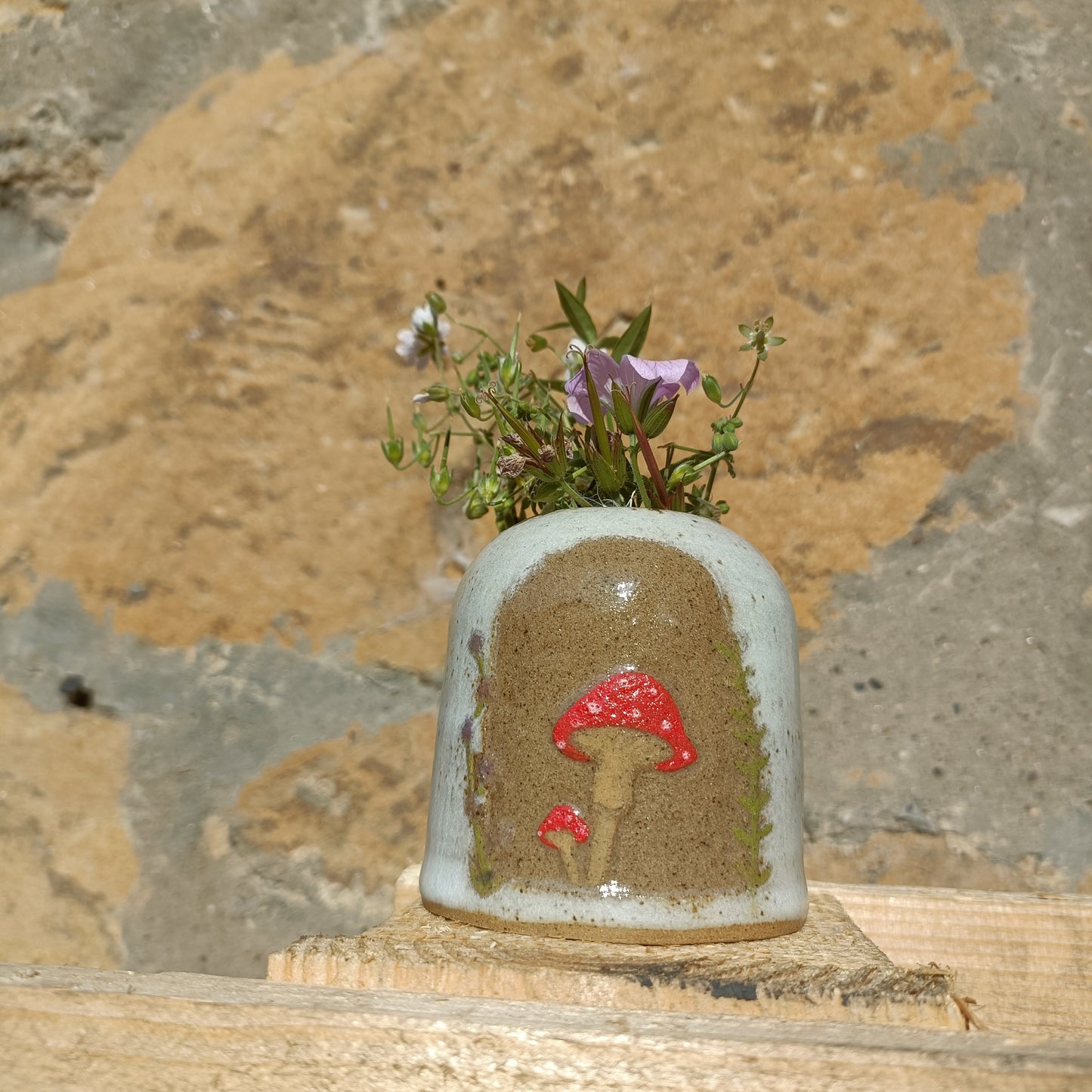 Mushroom Bud vase