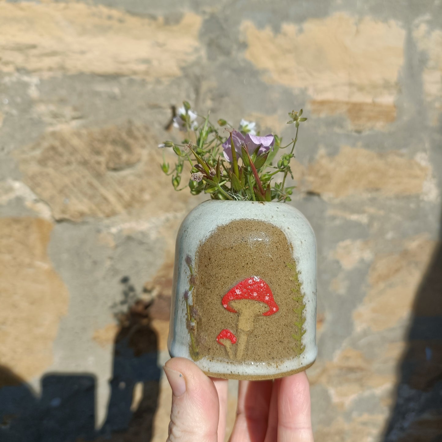 Mushroom Bud vase