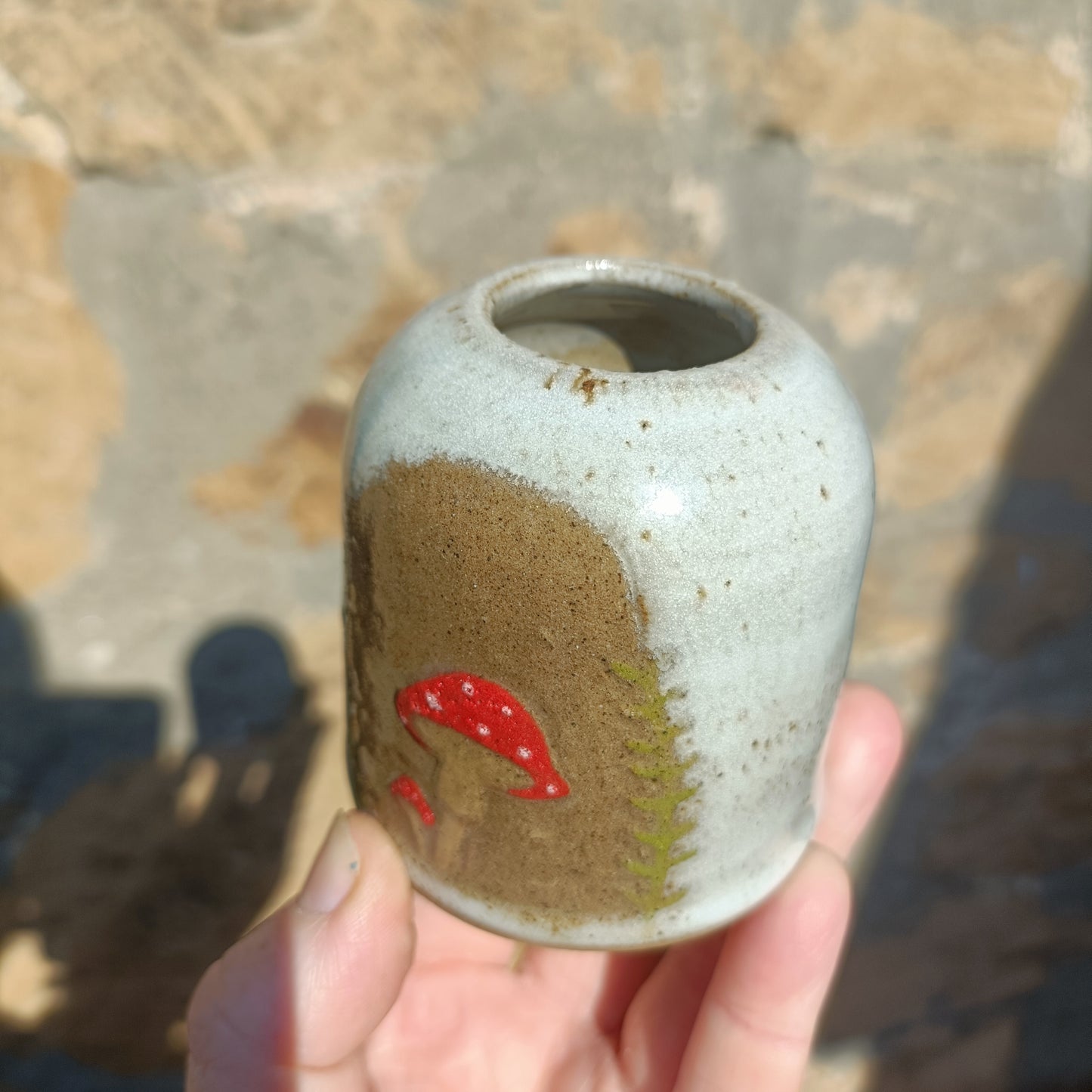 Mushroom Bud vase