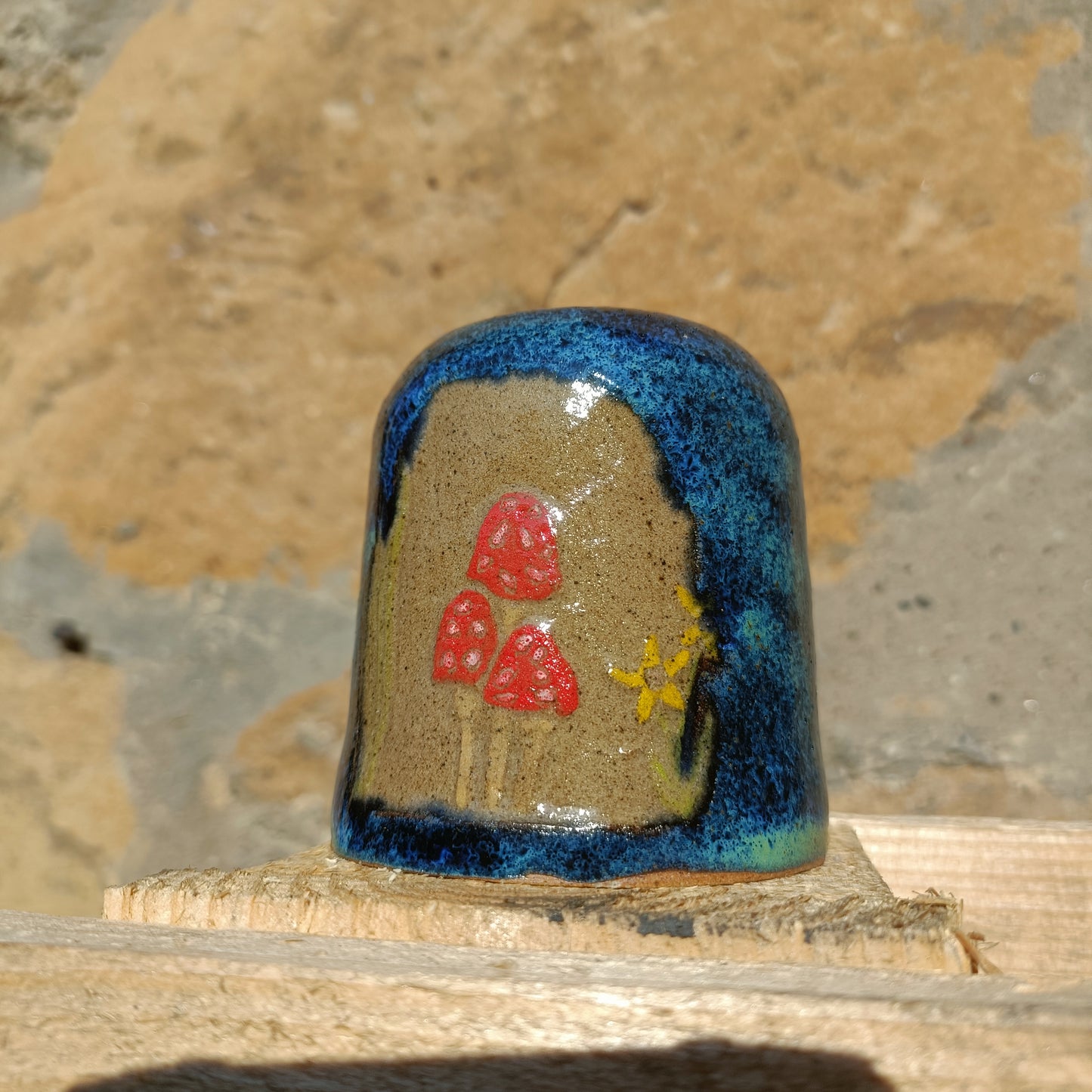 Mushroom Bud Vase