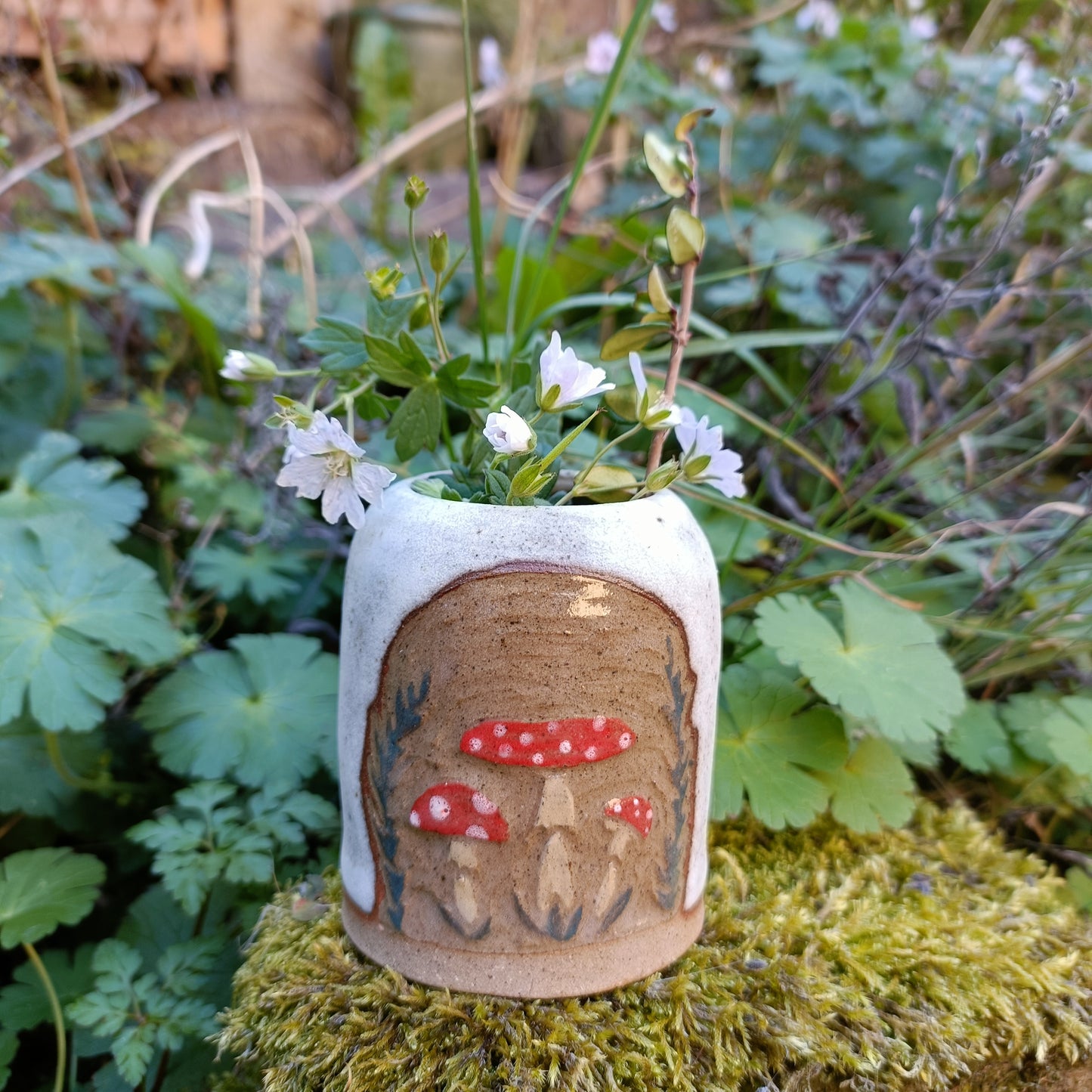 Mushroom Bud vase