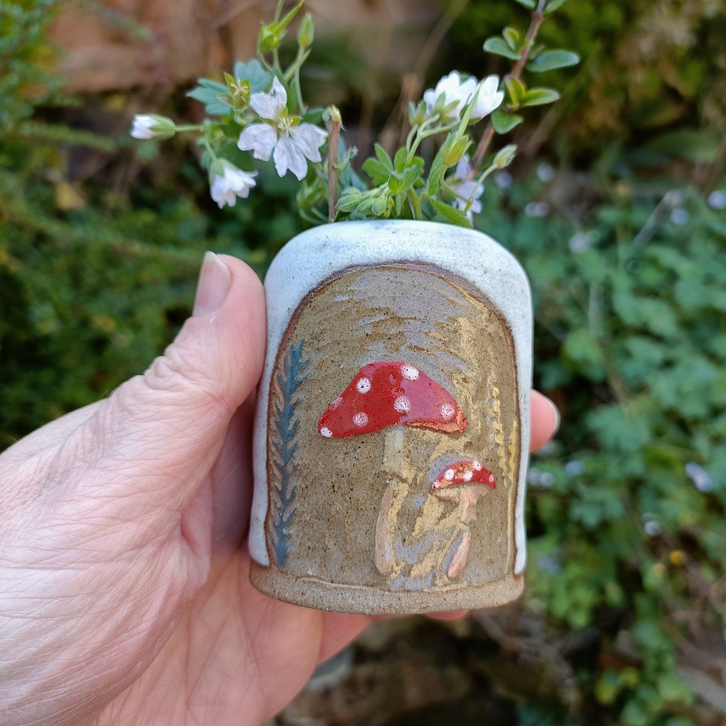 Mini Mushroom Bud Vase