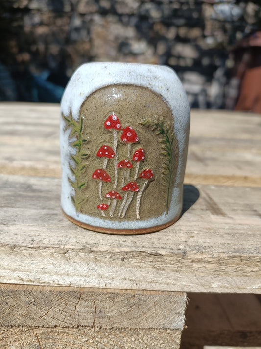 Mushroom Bud Vase