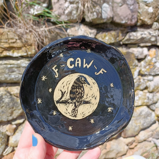 Grumpy Crow - Side plate