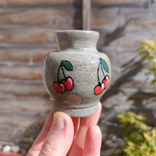 Mini cherry bud vase