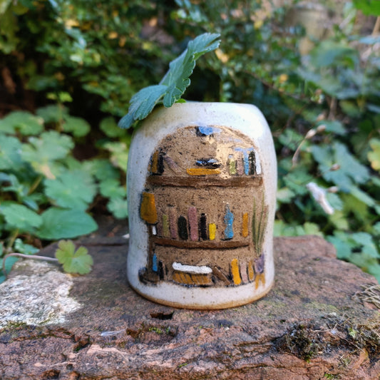Book Nook Bud Vase
