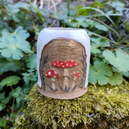 Mushroom Bud vase