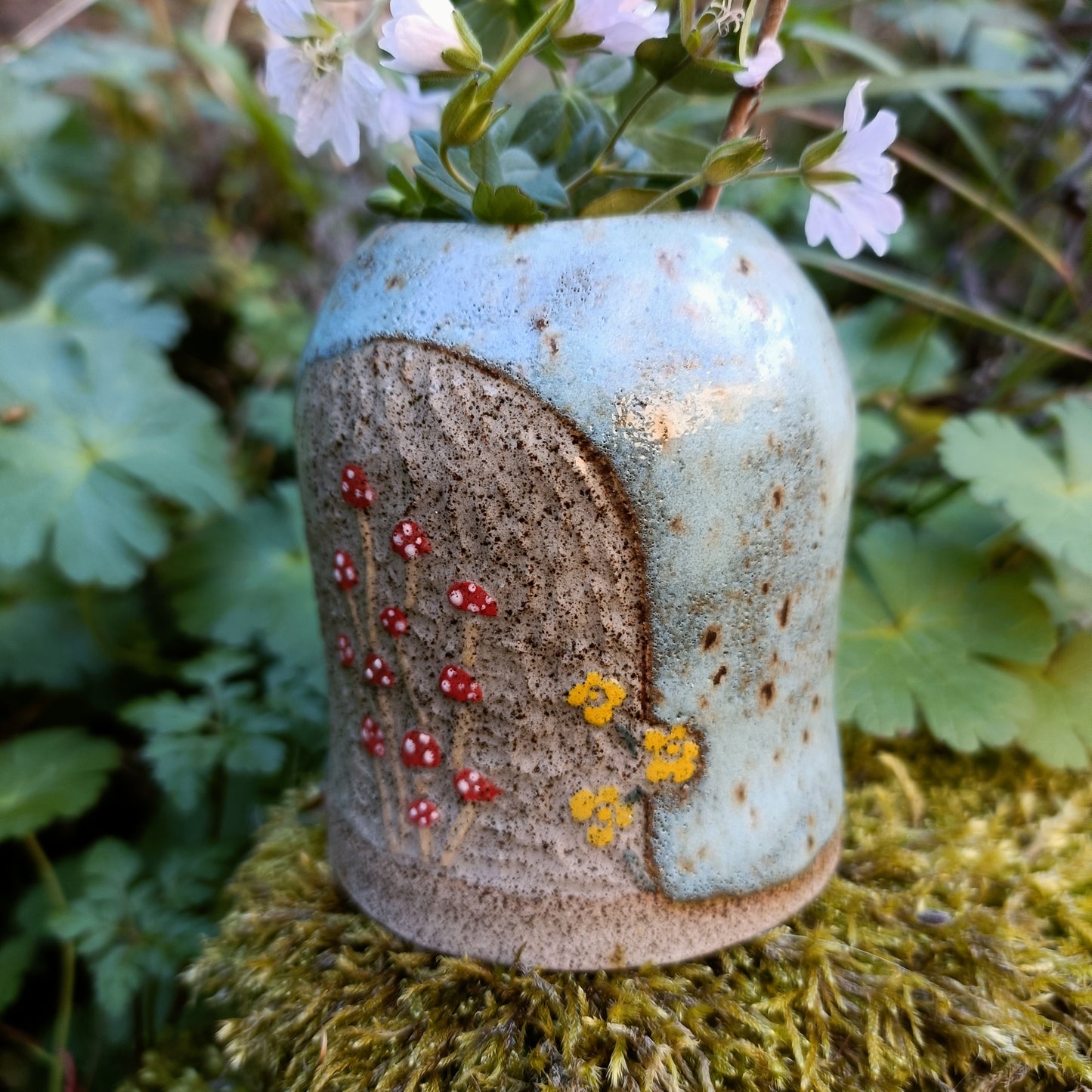 Mini Mushroom Bud Vase