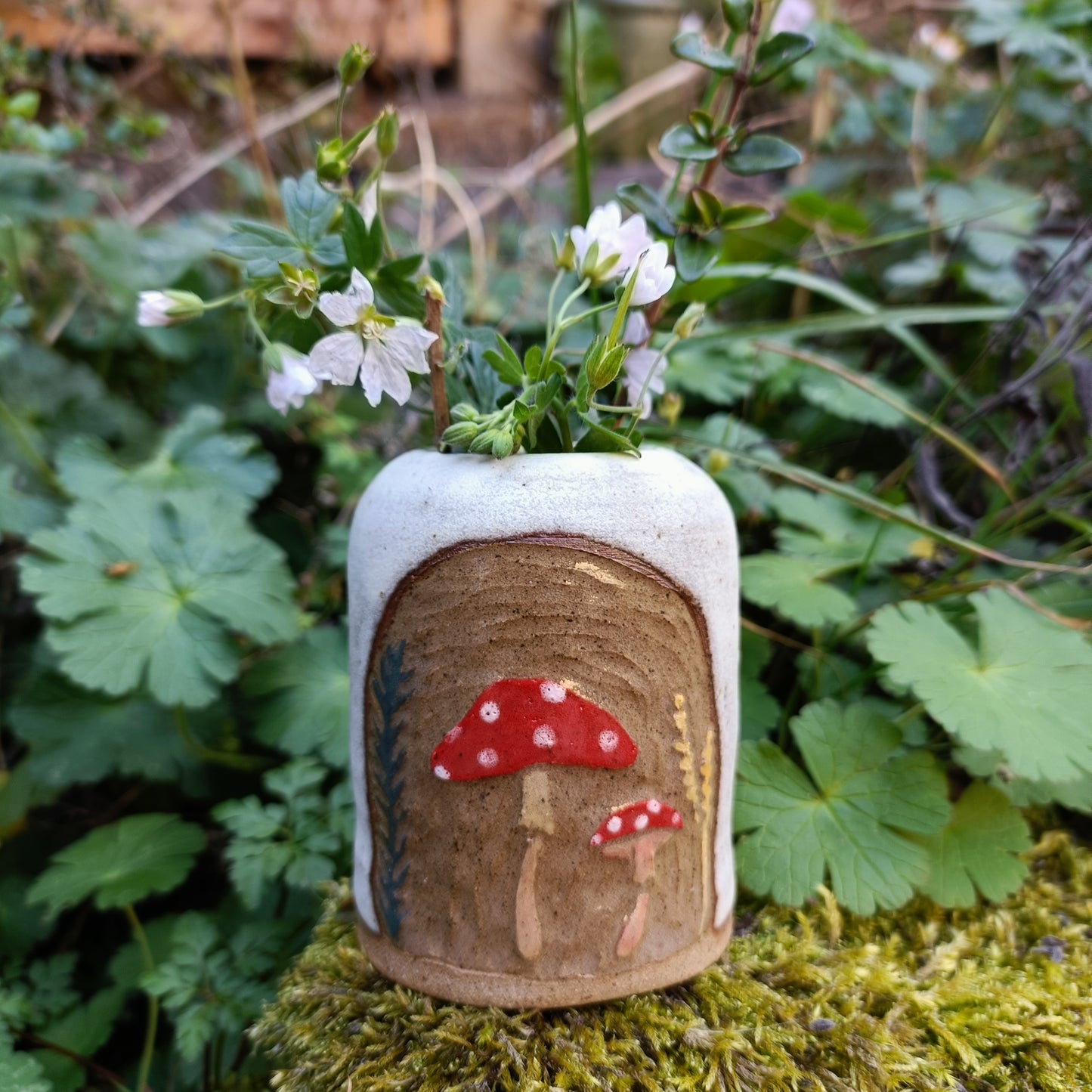 Mini Mushroom Bud Vase